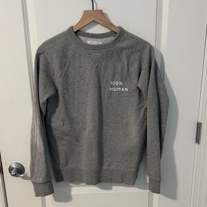 Everlane 100% Human Gray Crewneck Sweater